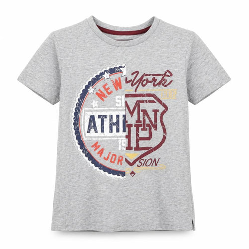 Matalan Boys Grey   Basic T-Shirt Size 6 Years  - New York