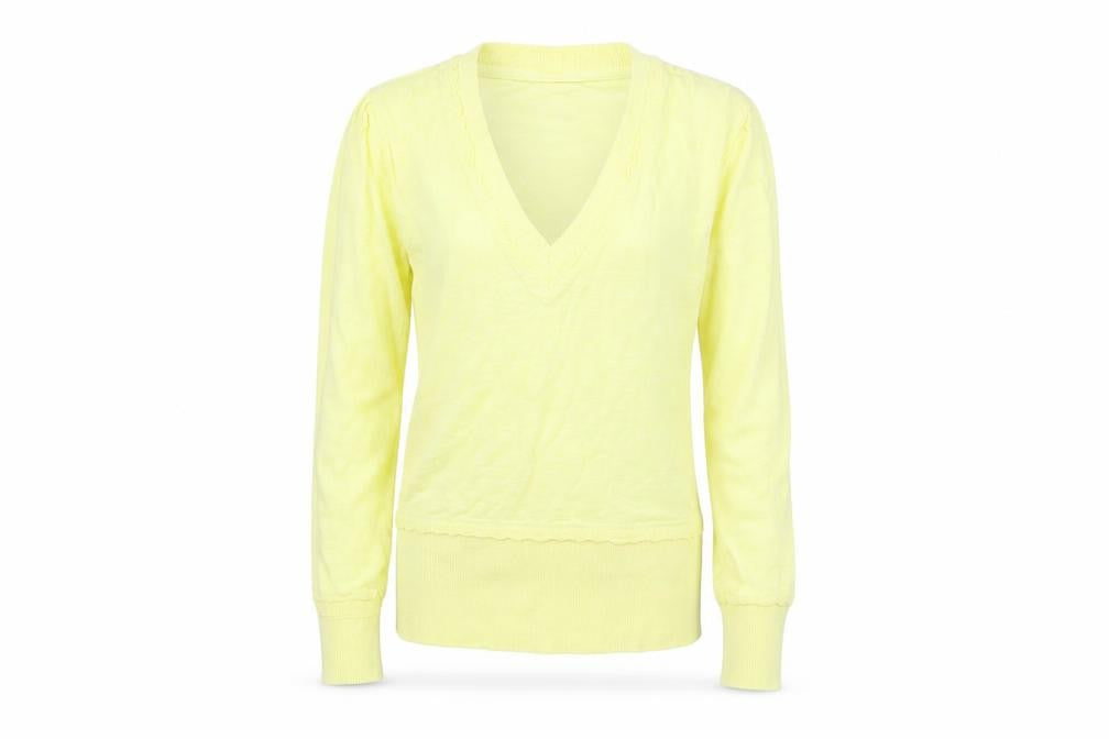 Front view of George girls’ yellow jumper, size 6-7, years