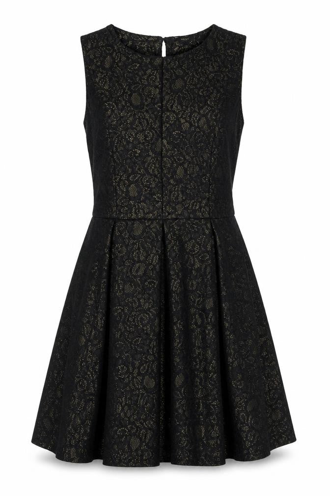 Front view of Next women’s black a-line, size UK 8