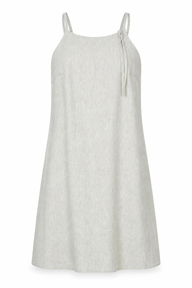 Front view of Warehouse women’s grey a-line, size UK 12