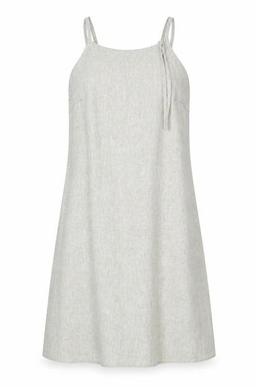 Front view of Warehouse women’s grey a-line, size UK 12