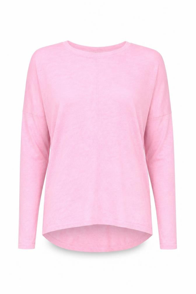 Front view of Atmosphere women’s pink jumper, size UK 14