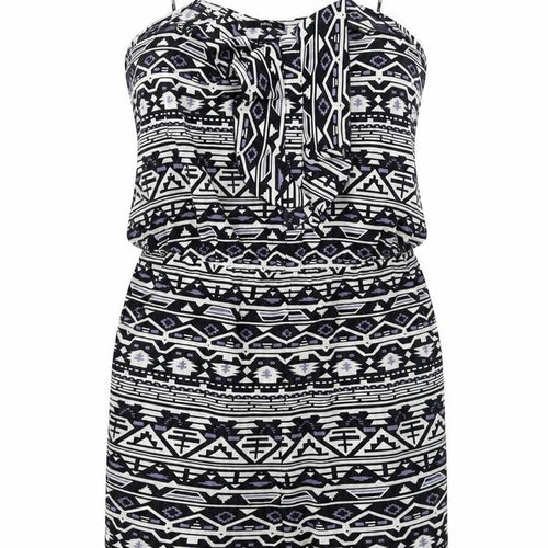 Oasis  Womens Black Herringbone  Jumpsuit One-Piece Size 8