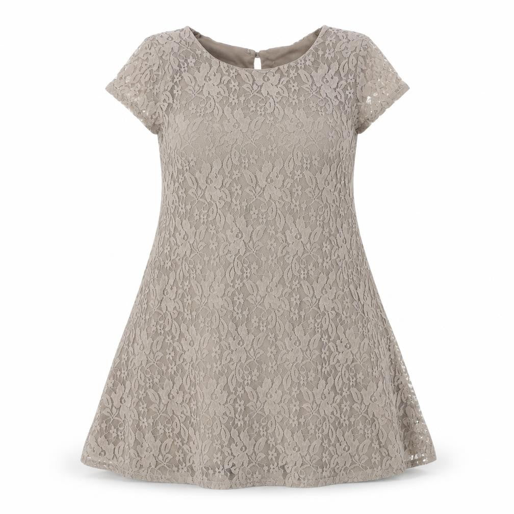 Front view of Atmosphere women’s grey floral a-line, size UK 10
