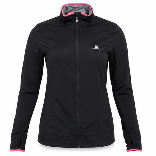DOMYOS Womens Black   Full Zip Sweatshirt Size 40