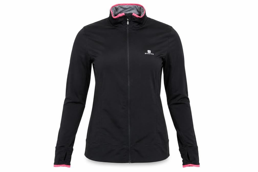 DOMYOS Womens Black   Full Zip Sweatshirt Size 40