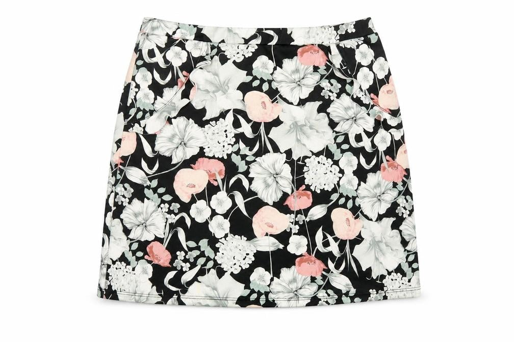 Miss Selfridge Womens Black Floral  Mini Skirt Size 10