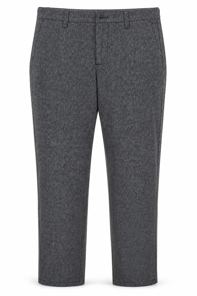 Front view of Only & Sons women’s grey capri trousers, size UK 32, 32-inch leg