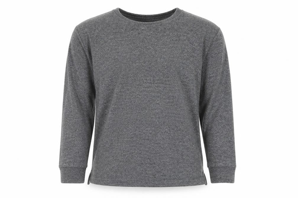 Front view of Next girls’ grey basic t-shirt, size 5, years