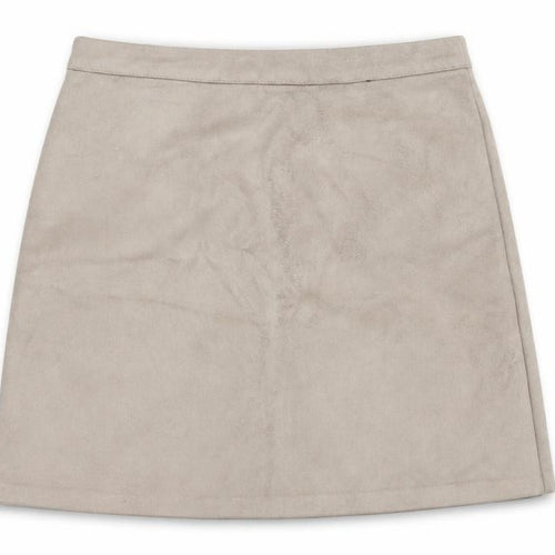 Primark Womens Brown  Velour A-Line Skirt Size 8
