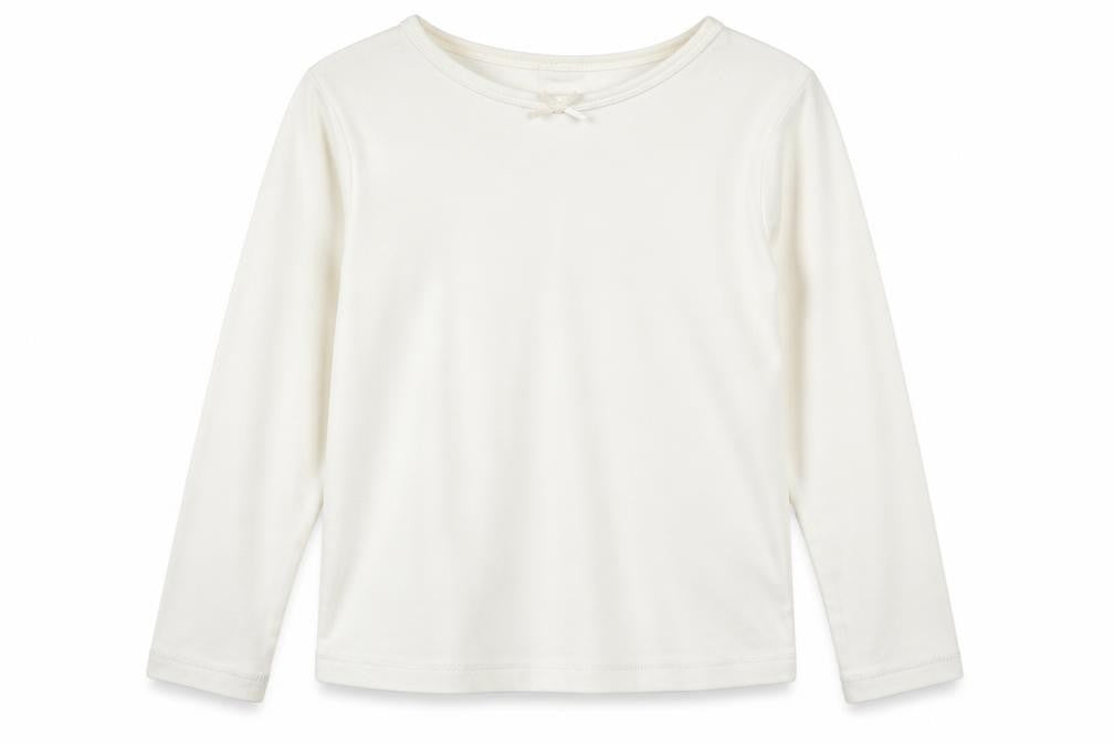 Front view of Cherokee girls’ white knit jumper, size 5-6, years