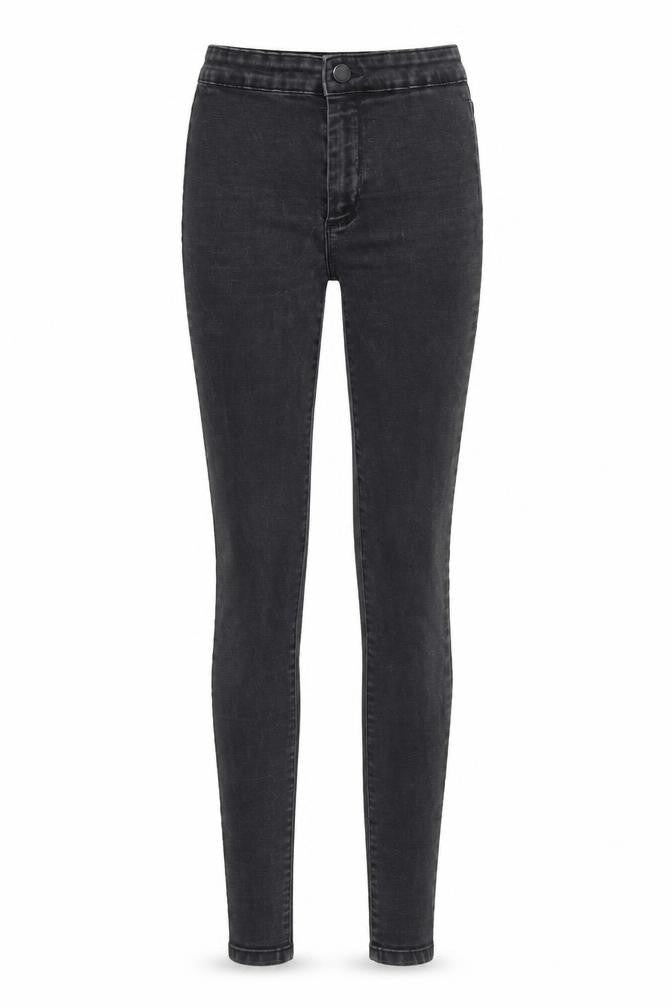 DenimCo Womens Black  Denim Skinny Jeans Size 8 L31 in
