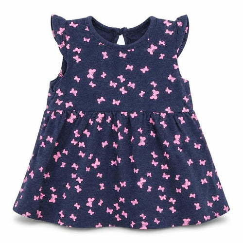 Primark Baby Blue Spotted  Fit & Flare  Size 3-6 Months  - Butterflies
