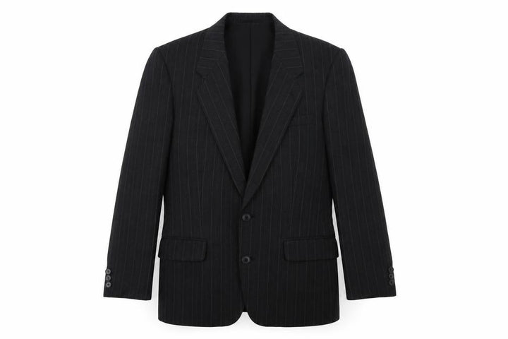 Canda Mens Grey Striped Jacket Suit Jacket