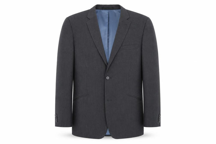 Butler & Webb Mens Grey Striped Jacket Suit Jacket