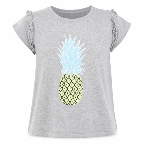 Matalan Girls Grey   Basic T-Shirt Size 9 Years  - Pineapple