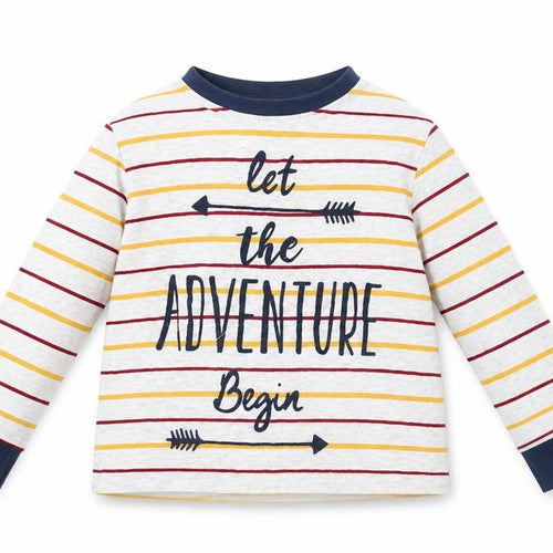 F&F Girls Grey Striped  Basic T-Shirt Size 3-4 Years