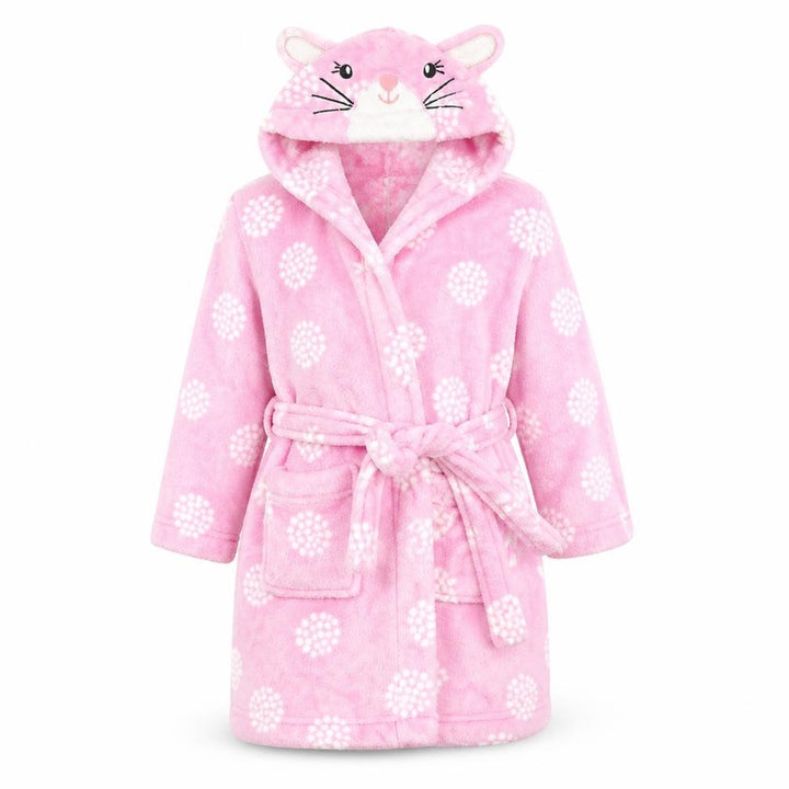 John Lewis Girls Pink Animal Print  Top Robe Size 2 Years