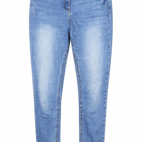 Denim Womens Blue   Tapered Jeans Size 10 L20 in