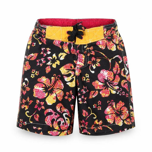 Urb65 Boys Black Floral  Sweat Shorts Size 5-6 Years