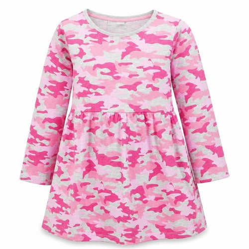 I love girl wear  Girls Pink Camouflage  Fit & Flare  Size 7 Years