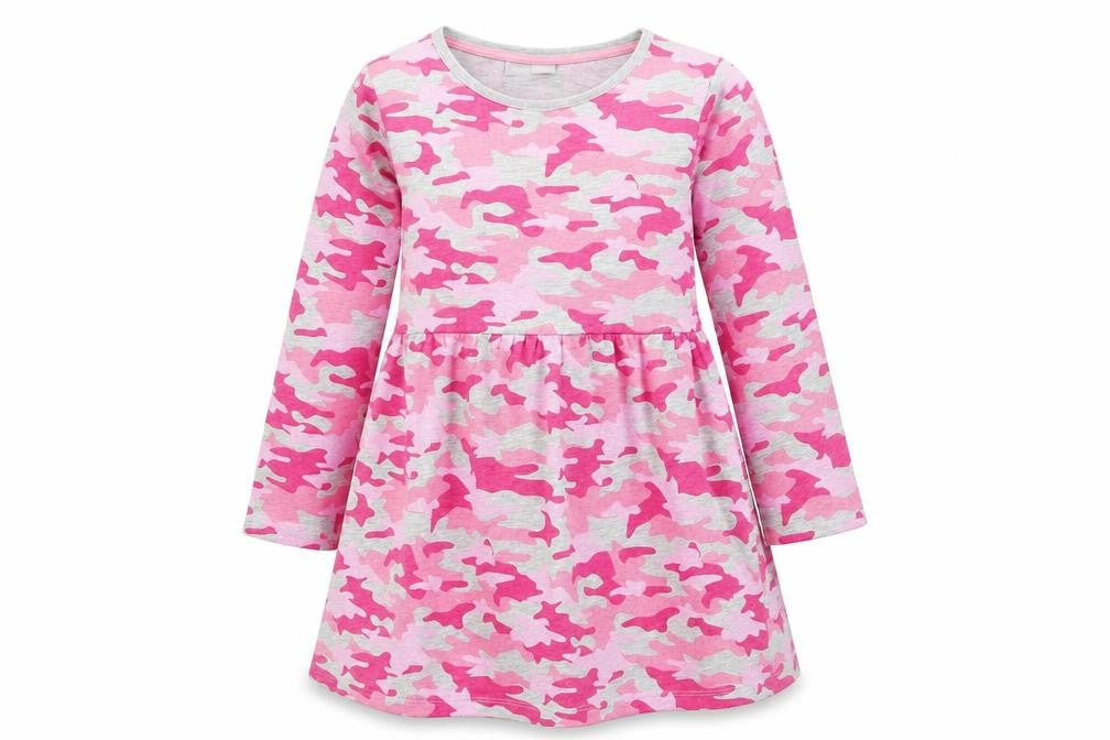 I love girl wear  Girls Pink Camouflage  Fit & Flare  Size 7 Years