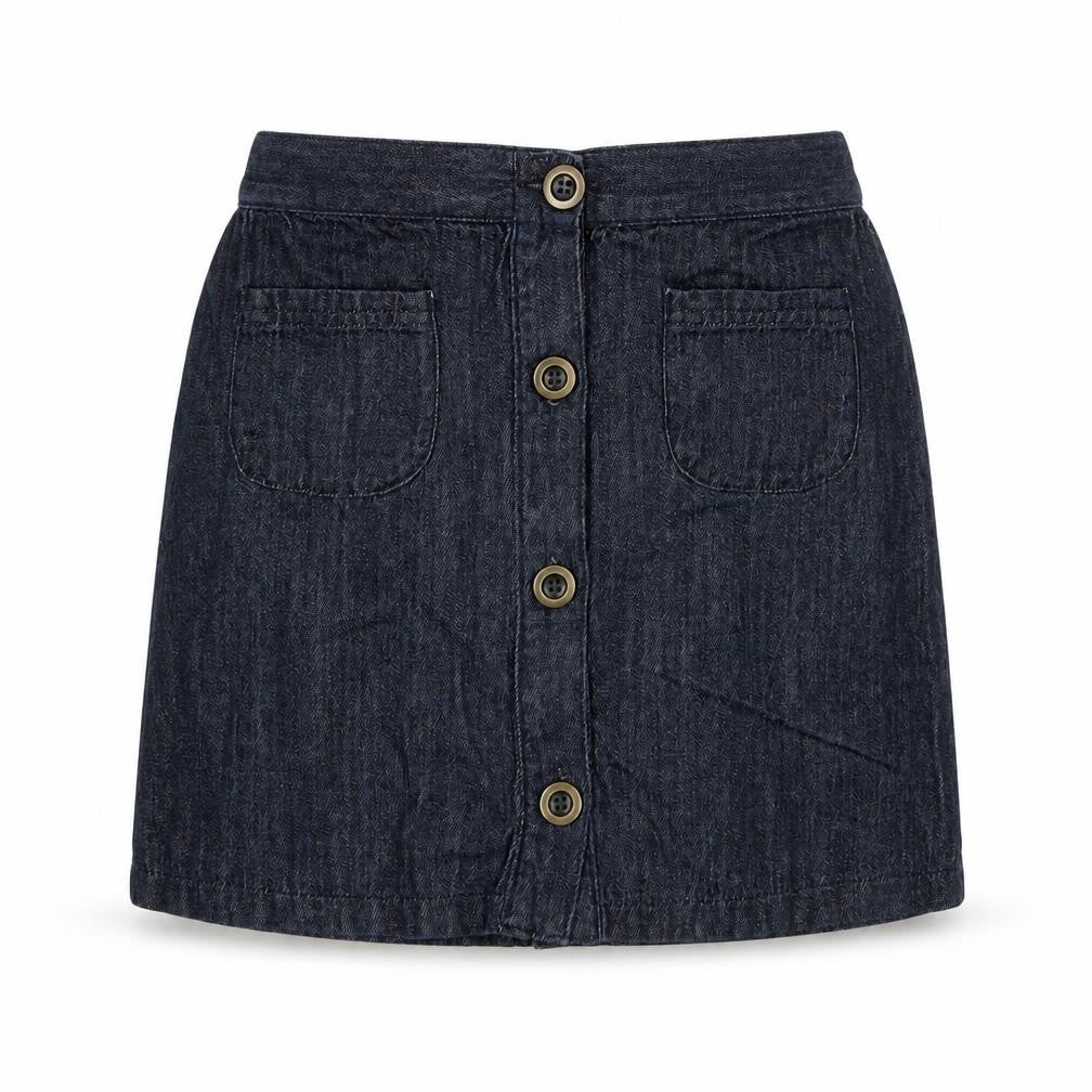 Front view of Next girls’ blue straight & pencil skirt, size 9, years