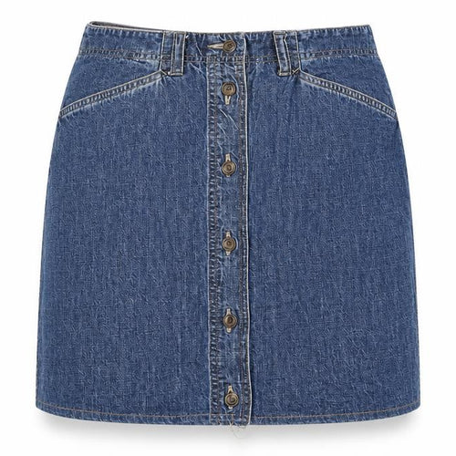 jones sport Womens Blue  Denim A-Line Skirt Size 8