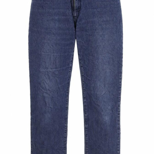 nicoli Womens Blue  Denim Straight Jeans Size 12 L31 in