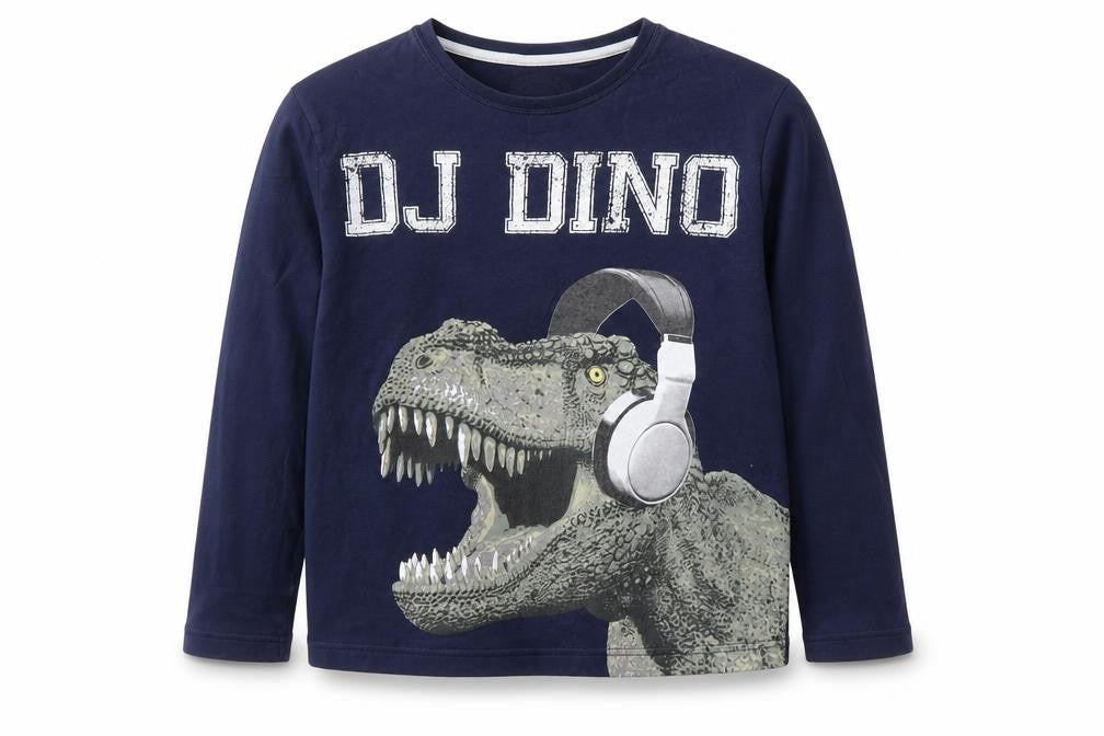 Matalan Boys Blue Solid   Pyjama Top Size 13 Years  - Dinosaur