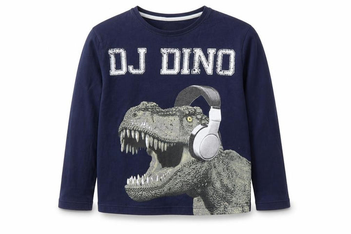 Matalan Boys Blue Solid   Pyjama Top Size 13 Years  - Dinosaur