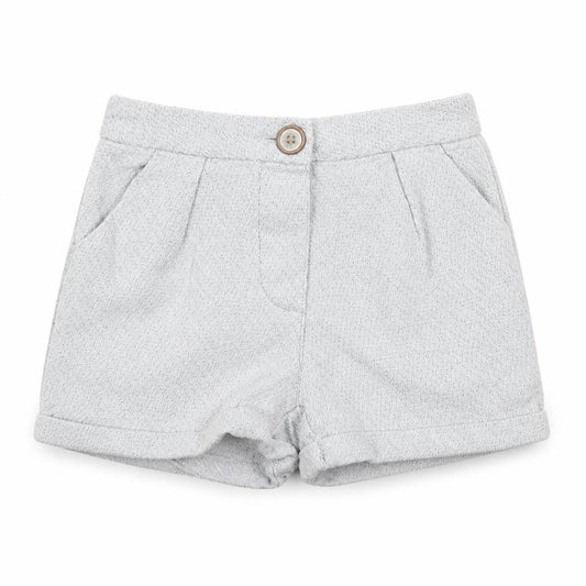 Front view of Next girls’ grey bermuda shorts, size 4-5, years