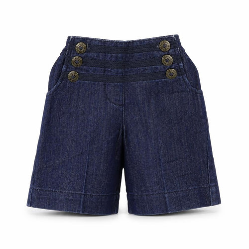 NEXT Girls Blue   Cropped Trousers Size 9-12 Months