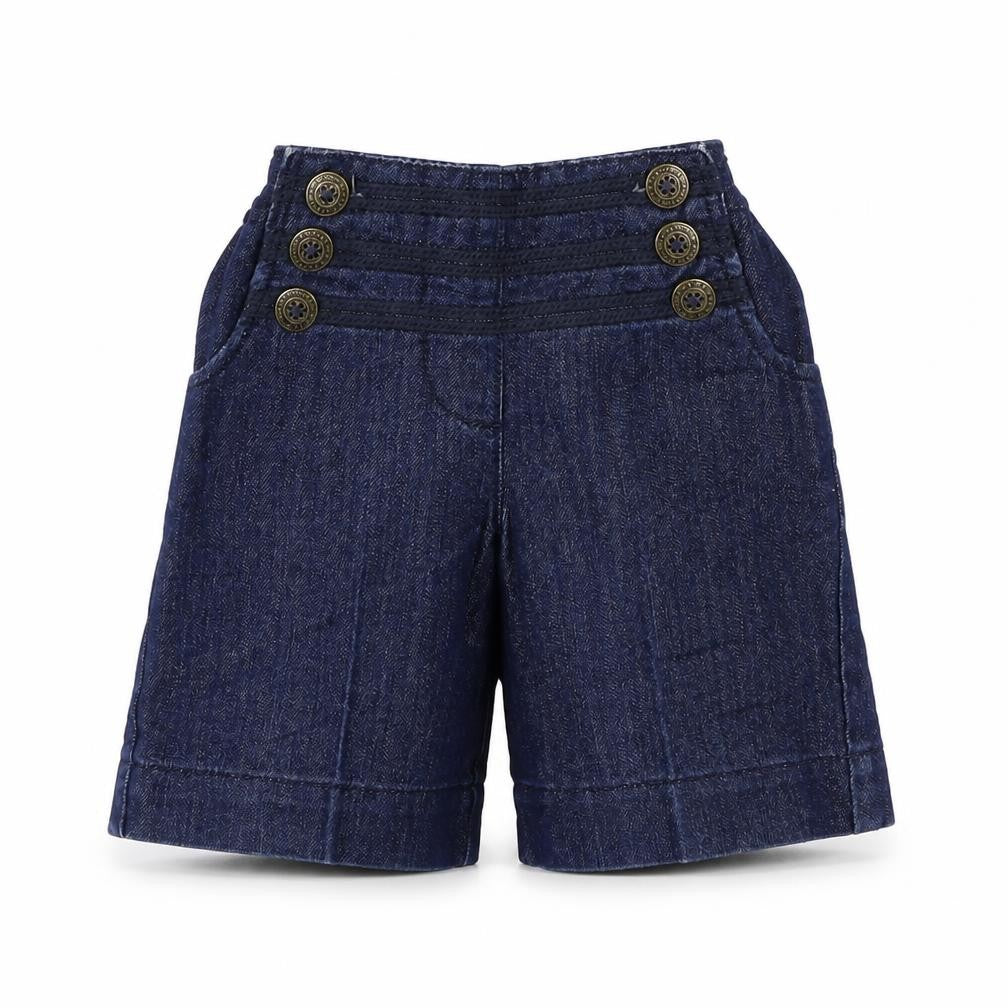 NEXT Girls Blue   Cropped Trousers Size 9-12 Months