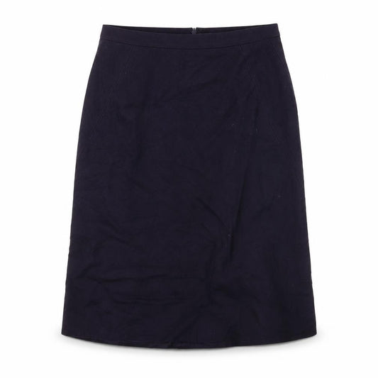 Front view of keu women’s purple a-line skirt, size UK 12