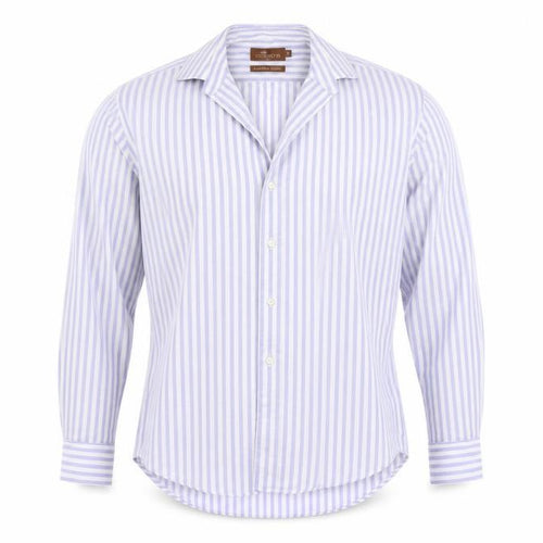 Marks and Spencer  Mens Blue Striped   Dress Shirt Size M