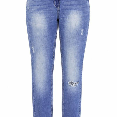 /denim Womens Blue Houndstooth  Skinny Jeans Size 10 L30 in