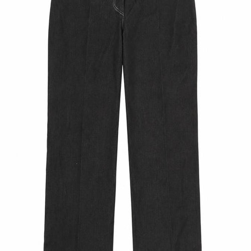 Alka Womens Black   Trousers  Size 14 L31 in