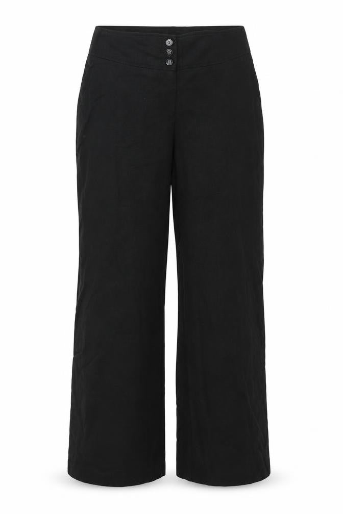 M&Co Womens Black   Trousers  Size 10 L29 in