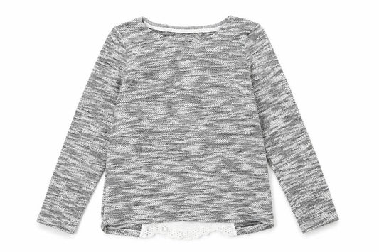 Front view of F&F girls’ grey jumper, size 8-9, years