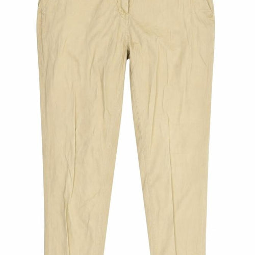Peacocks Womens Beige   Chino Trousers Size 10 L27 in