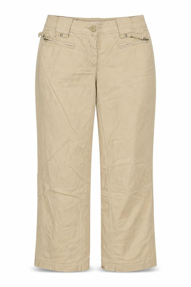 Lefros Womens Beige   Trousers  Size 28 in L28 in