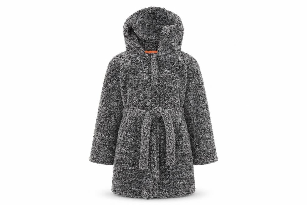 Matalan Boys Grey Solid   Robe Size 9 Years