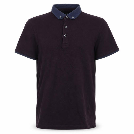 Front view of Preworn men’s red polo, size M
