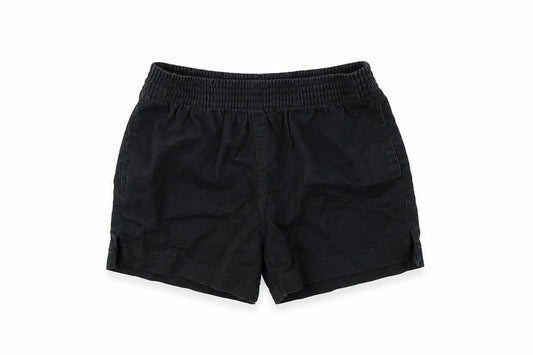 Front view of George boys’ black cargo shorts, size 3, years