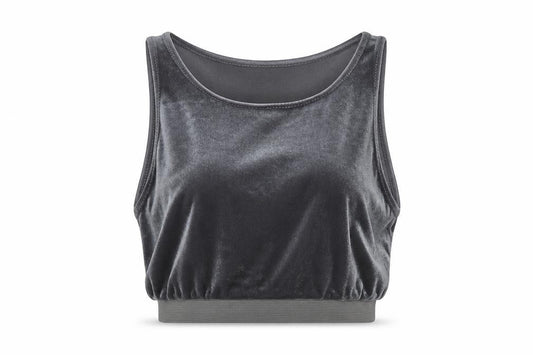 Front view of Missguided women’s grey basic t-shirt, size UK 10
