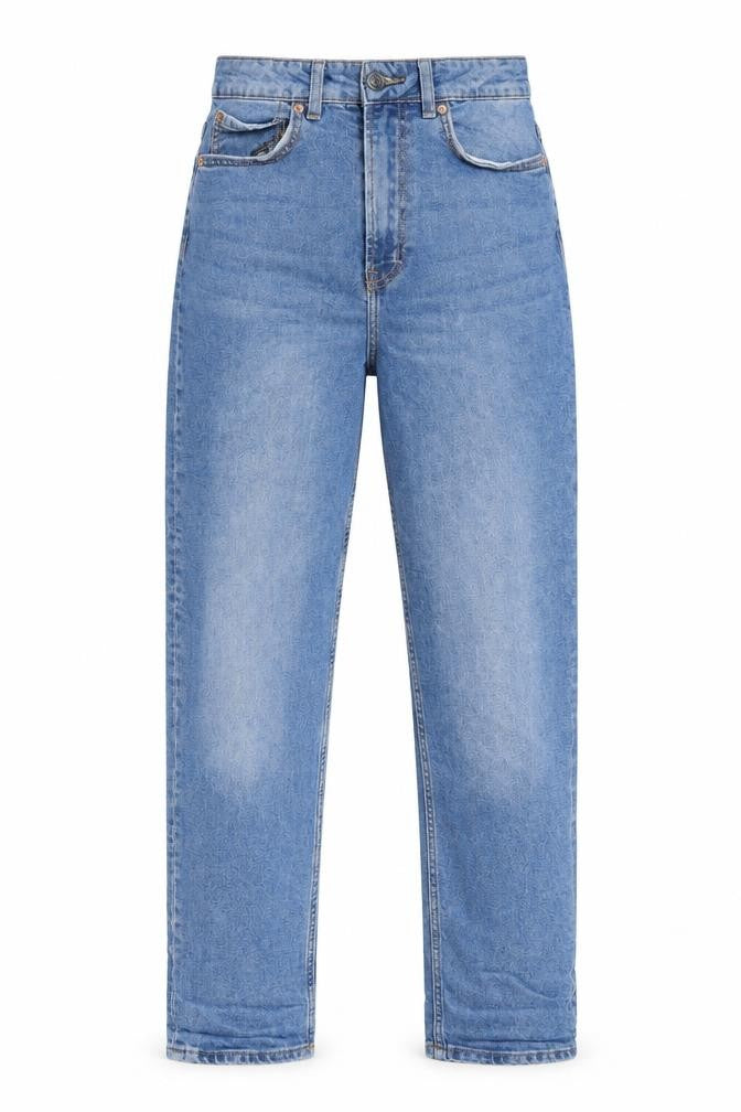 H&M Womens Blue  Denim Straight Jeans Size 8 L28 in