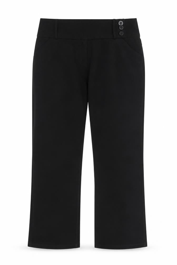George Girls Black   Capri Trousers Size 12-13 Years