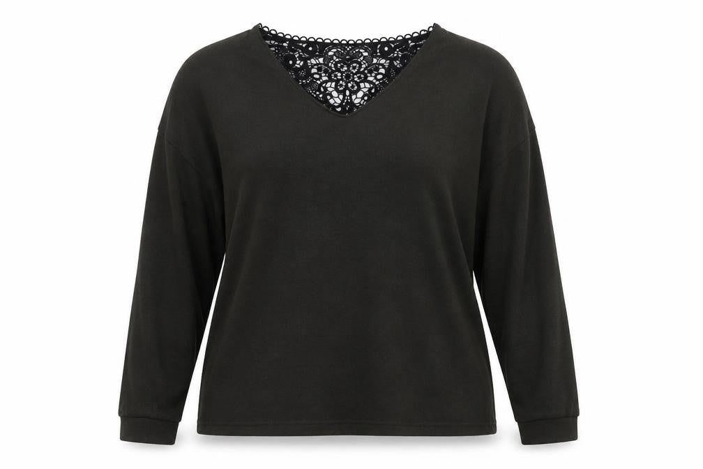 Front view of Dorothy Perkins women’s green knit jumper, size UK 14