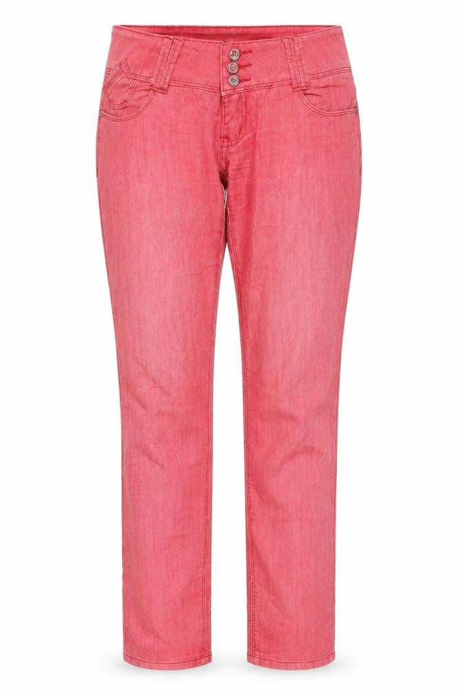dele Womens Pink  Denim Straight Jeans Size 12 L31 in